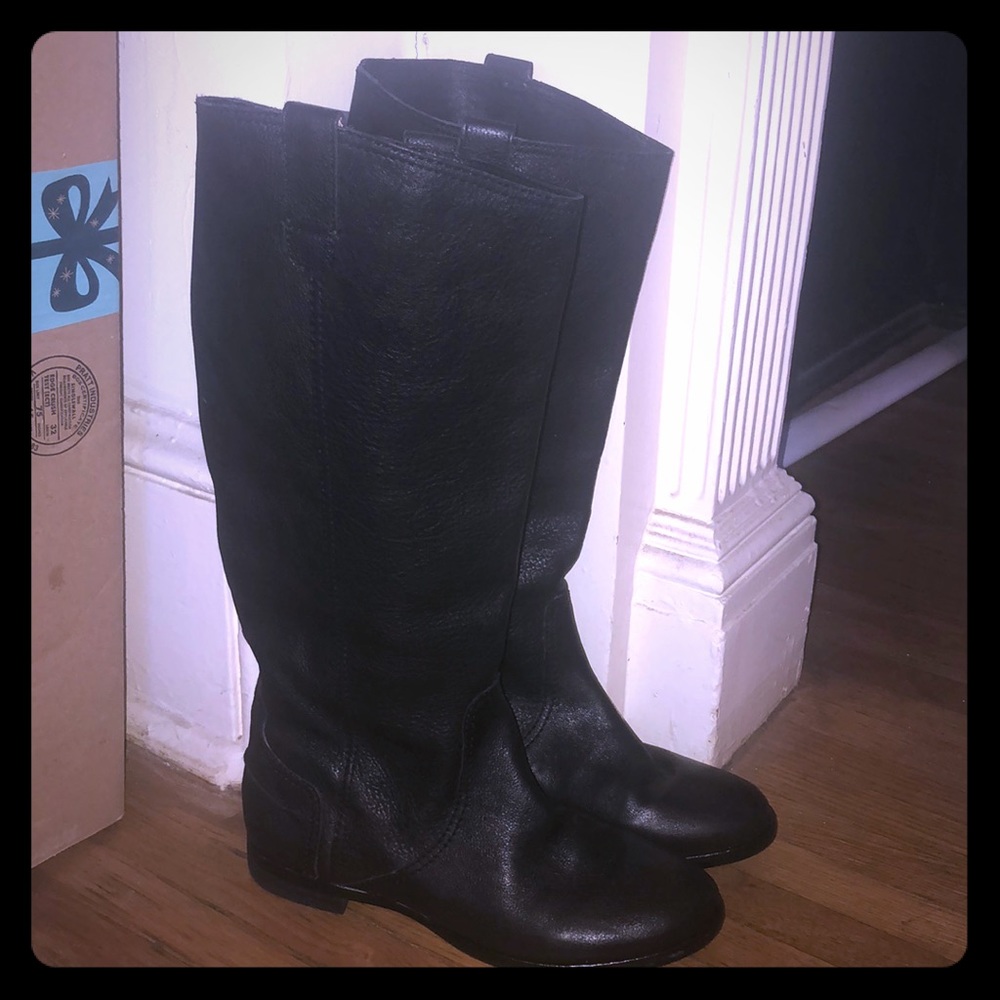 Madewell Size 7 Black Leather Boots